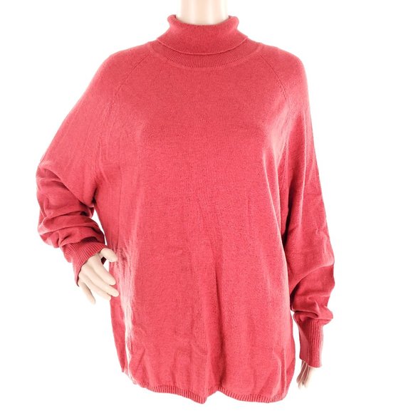 Woolrich Women Sweater Knit Turtlenecks Wool Blend Red Size 2XL - NWOT - Picture 1 of 8